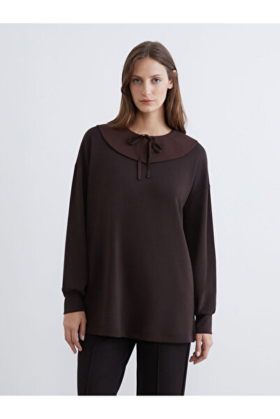 LC Waikiki Peter Pan collar Oversized Women's Sweatshirt Tunic