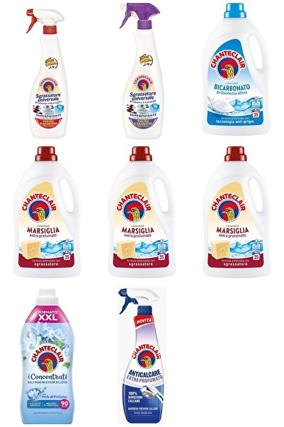 chante clair Set 8 Chanteclair Mixt: 1x universal Marsilia, 600 ml, 1x universal Lavanda, 600 ml, 1x lichid rufe