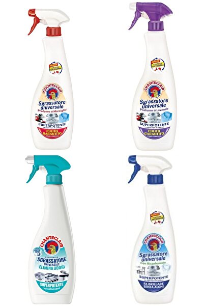 chante clair Set 4 Chanteclair Mixt: 1x universal Marsilia, 600 ml, 1x universal Lavanda, 600 ml, 1x Spray Univ