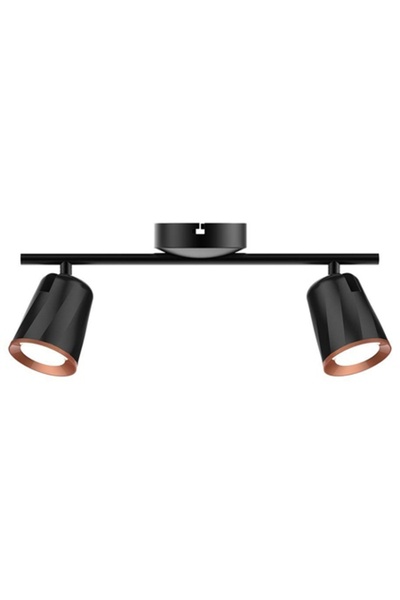 V-TAC Aplică LED de perete 2x6W 4000K Alb Neutru Negru
