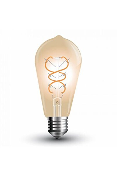 V-TAC Bec LED ST64 E27 5W cu filament, reglabil, alb cald 2200K