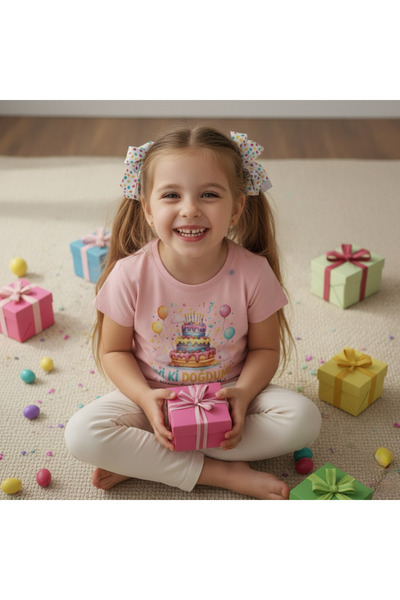 Tiny and Co Birthday Printed Children's T-Shirt