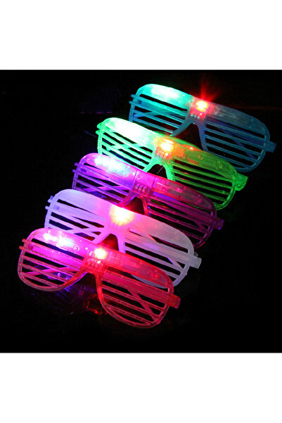 KTT Led Lighted Colorful Blinds Glasses 12 Pieces Stylishly Designed Functional Product