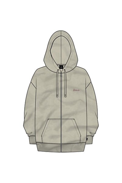 Vans Everyday Os Hoodie Women's Beige Sweatshirt - Vn000Qf3