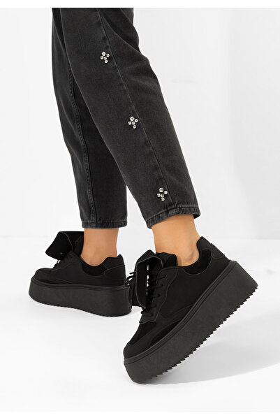 B T Shoes Sneakers cu platformă Oliveia negri