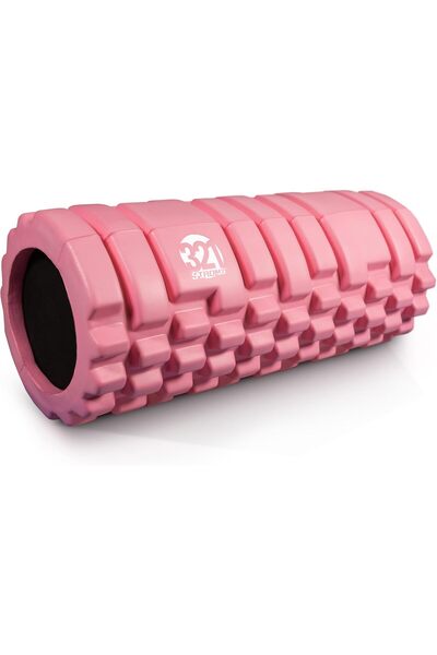 321 STRONG Foam Roller (Bubble Gum) - Medium Density Deep Tissue Massager with 4K eBook