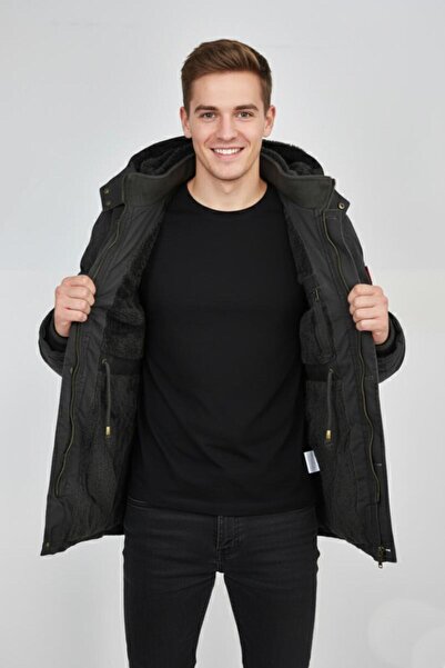 DYNAMO Men's Sports Canvas Hooded Parka M2585 Bgl-St04915