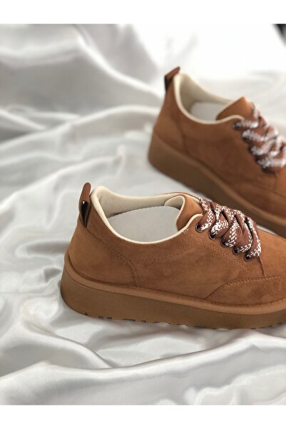 Hg Ayakkabı GALİNDA TABA SÜET YÜKSEK TABAN MEVSİMLİK AYAKKABI