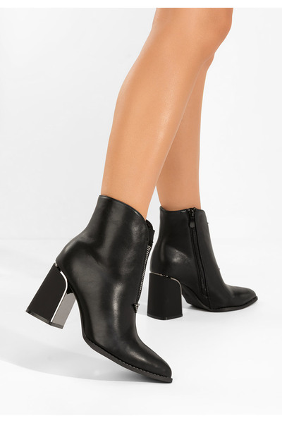 B T Shoes Γυναικεία Μποτίνια Misena Μαύρα