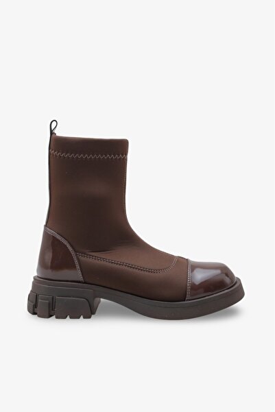 İNNABUTİKK حذاء زوفينا النسائي اليومي المرن - بني