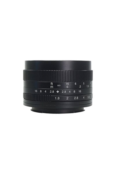 7artisans Obiectiv manual APS-C de 50 mm F1.8 pentru montură Canon EOS-M