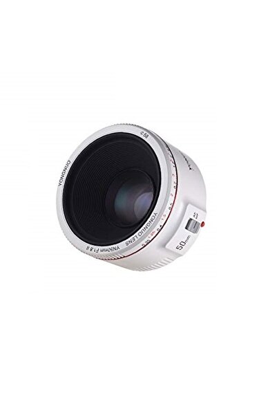 Yongnuo White YN 50mm f1.8 II Lens for Canon EOS