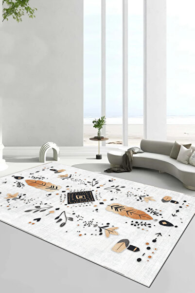 Thalia Home Kaymaz Taban Yıkanabilir Kalın Dokulu Halı & Yolluk & Mutfak Halısı