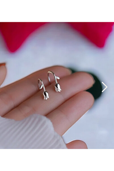 İnci Minik lale antialerjik çelik küpe