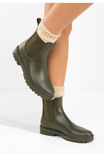 B T Shoes Μποτάκια Chelsea γυναικεία Palisora πρασινο