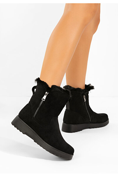 B T Shoes Γυναικεία μποτάκια Andea Μαύρα