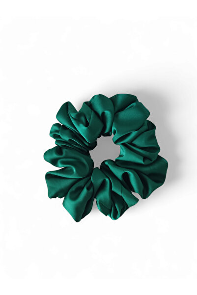 BONNETLAND Elastic din satin verde smarald - Medium