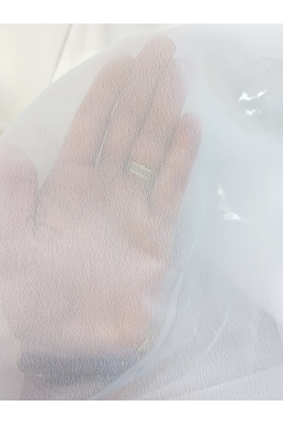 OEM White curtain with rings ready to be mounted