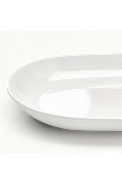 IKEA GODMIDDAG Serving plate, white, 32 x 18 cm