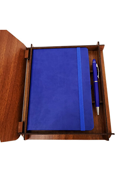 KTT Notebook and Pen Set with Wooden Box Stylishly Designed Functional Product
