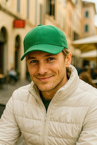 FELLMENS قبعة رجالية من الصوف الأخضر