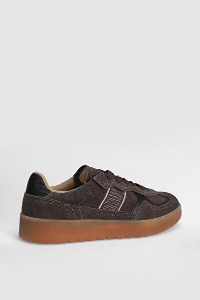 Lufian 122230029 Асия кожени унисекс маратонки КАФЯВИ