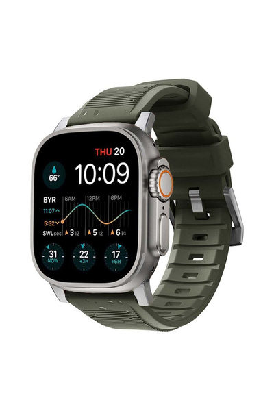 ceptego Apple Watch Compatible Series 1/2/3/4/5/6/Se/7/8/9 S10-11 and 49Mm-45Mm-44Mm-42Mm Rugged Silicone Band