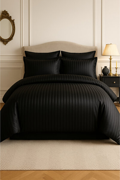 Z.T. Damask bedding set, double, 200 x 230, Black