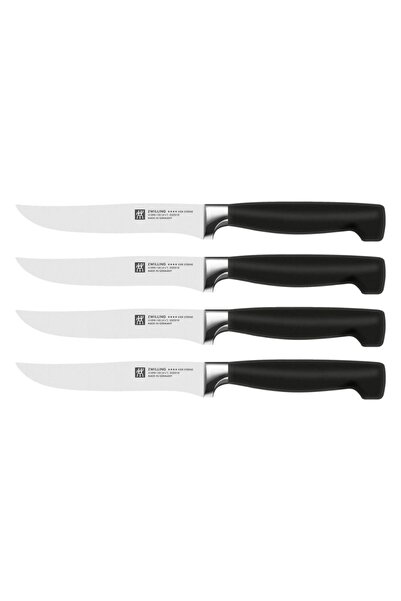 Hype Store Zwilling four star 4-piece steak knife set, stainless steel, black