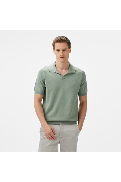 Nautica Erkek Yeşil Classic Fit Triko