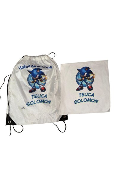 CrisPrint Personalized backpack set with favorite hero, child's name and towel - Useful gift for kindergarten