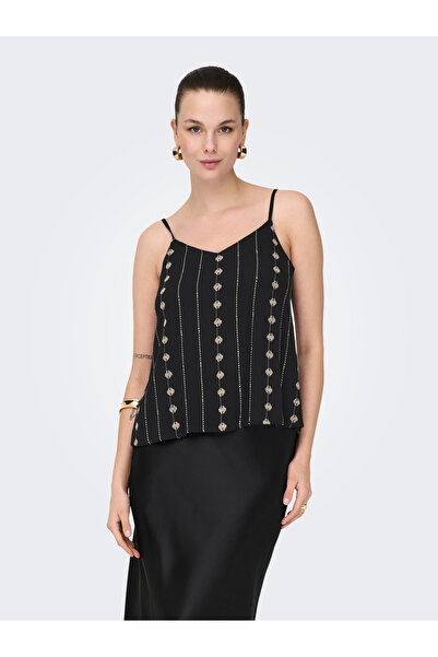 ONLY Onlviana Singlet Ptm Women's Black Blouse - 15346755