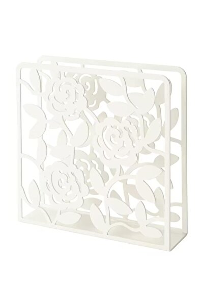 Hype Store Steel powder paint napkin holder (white, 16x16 cm)
