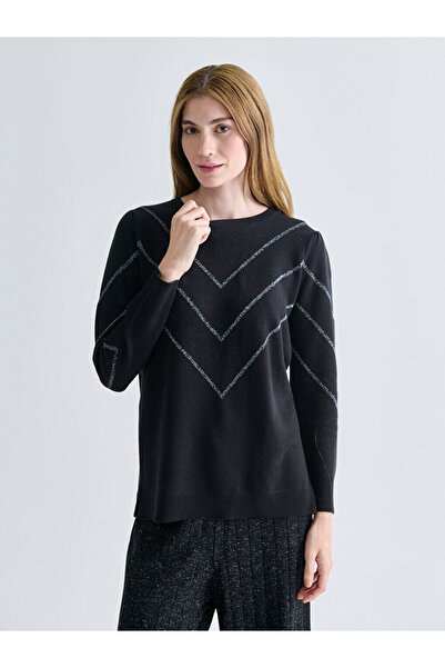 LC Waikiki Crew Neck Striped Women's Knit Sweater