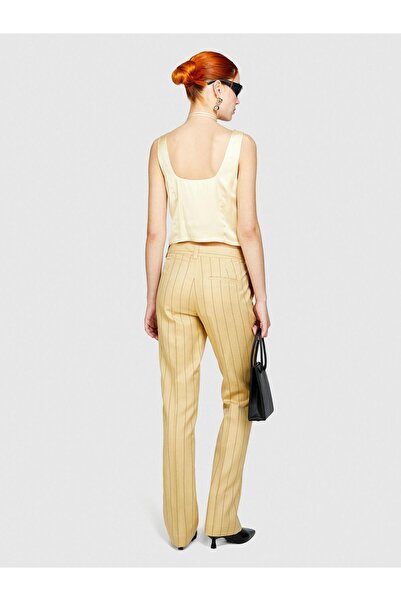 Sisley Viscose Blend Front Detailed Thick Strap Blouse Women 3m2 Blouse - 324P5Syelh00Y