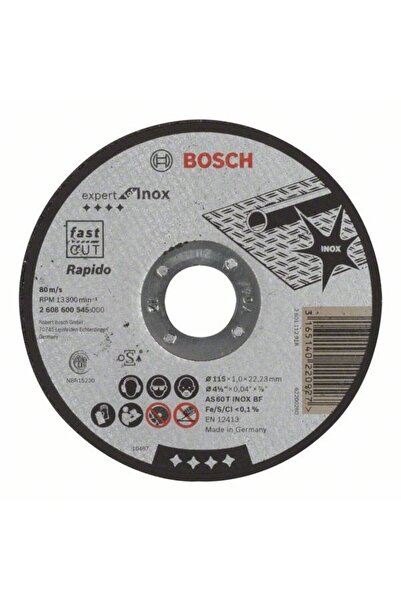 Bosch Disc de taiere Inox 115mm, 1.0mm
