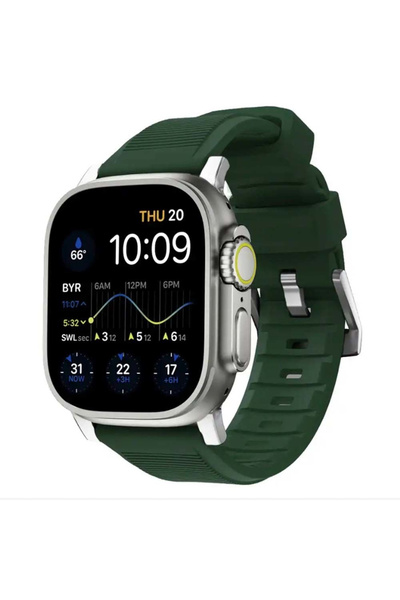 ceptego Apple Watch Compatible Series 1/2/3/4/5/6/Se/7/8/9 S10-11 and 49Mm-45Mm-44Mm-42Mm Rugged Silicone Band