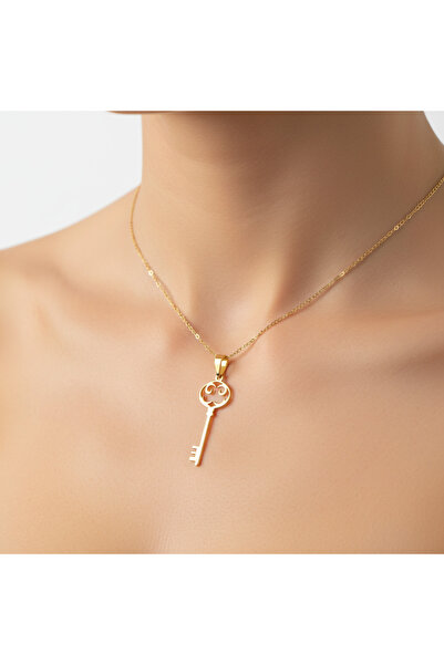 TabiTela 14 ayar altın kolye ucu anahtar GM7249 0.5 gr