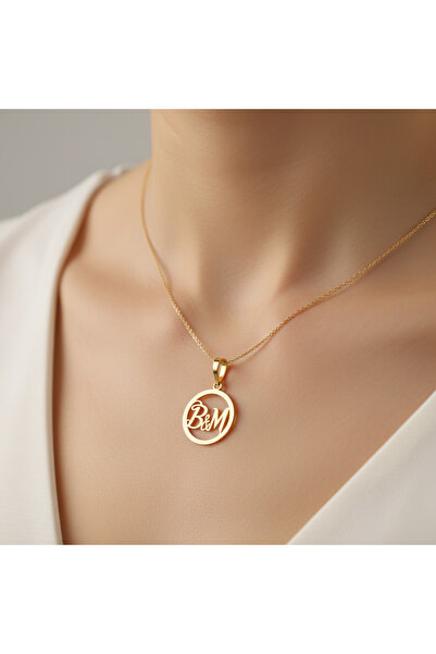 TabiTela 14 ayar altın kolye ucu M&B GM9845 0.5 gr