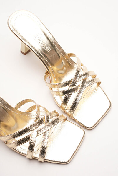 Lizzu Women's Strappy Design Heeled Slippers Core