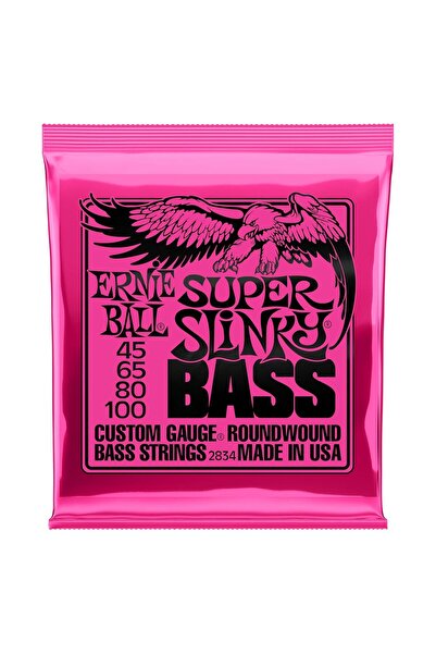 Hype Store أوتار جيتار باس إلكترونية من Ball Super Slinky، سمك 45-100