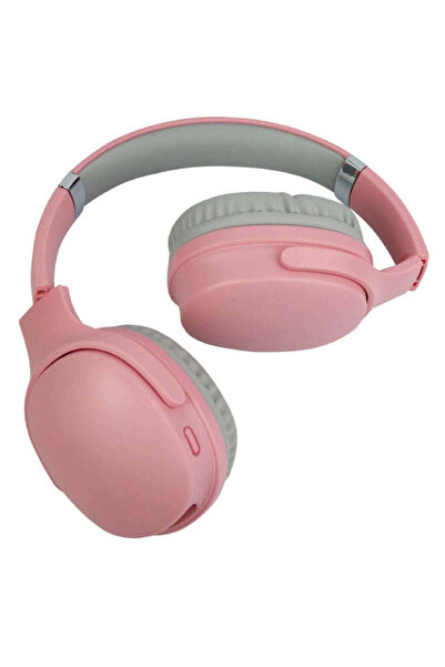 genernic Light Pink Wireless Over-Ear Bluetooth Headphones - Modern Foldable Design for Kids and Adults with