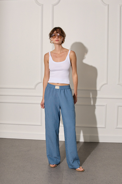 Beyyoglu Çizgili Pantolon