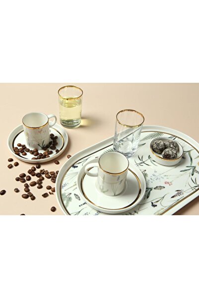 E&D Collection Botanical 2 Kişilik Pasta Çay Servis Takımı