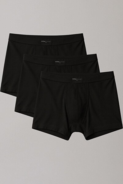 COTENCONCEPT 3 Pieces of Natural Bamboo Short Leg Boxer Shorts