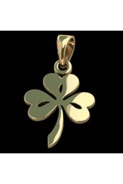 TabiTela 8 ayar altın kolye ucu yonca GM6546 0.5 gr