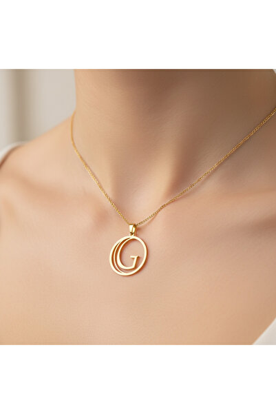 TabiTela 14 ayar altın kolye ucu Harf G GM9664 1 gr