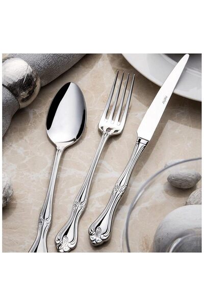 Hype Store Lalezar Simple 12 Person 72 Piece Boxed Fork and Spoon Knife Set