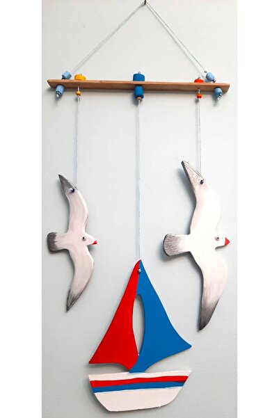 ELSA Deniz Temalı Ahşap Duvar Süsü ⛵🕊️