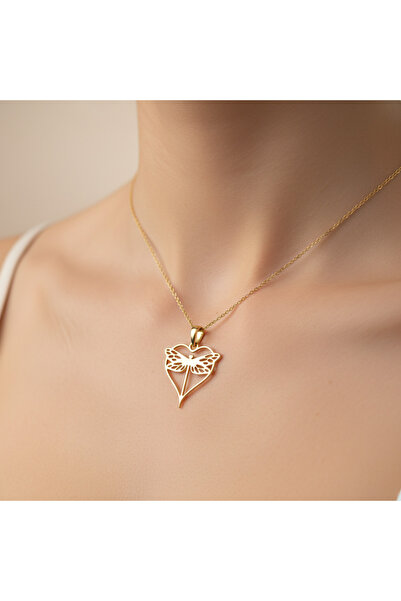 TabiTela 14 ayar altın kolye ucu yusufçuk GM6685 0.5 gr